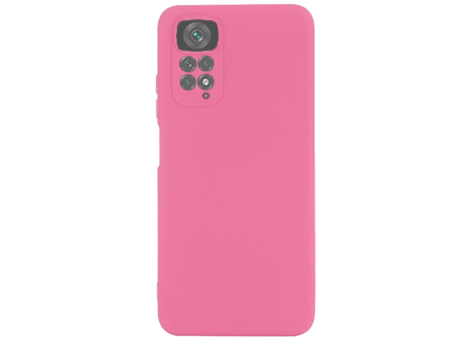 Чехол Yotrix LiquidSilicone Pro для Xiaomi Redmi Note 11/11S (розовый, гелевый)