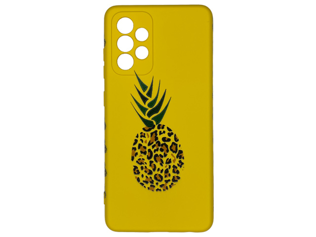 Чехол Yotrix ArtCase для Samsung Galaxy A52 (Pineapple Yellow, гелевый)