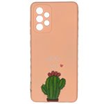 Чехол Yotrix ArtCase для Samsung Galaxy A52 (Hug Me Pink, гелевый)