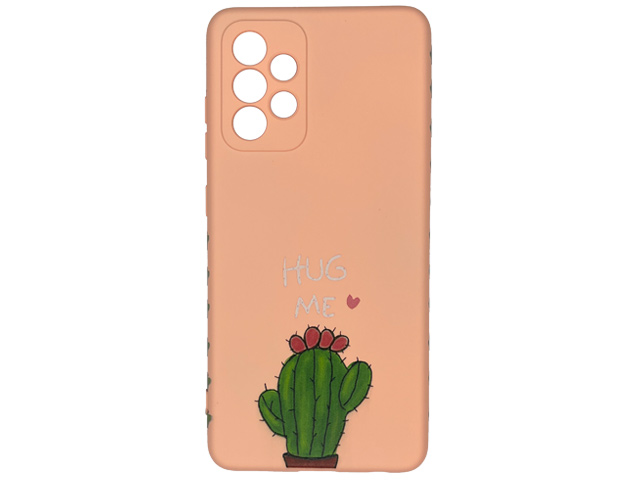 Чехол Yotrix ArtCase для Samsung Galaxy A52 (Hug Me Pink, гелевый)