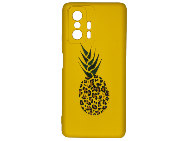 Чехол Yotrix ArtCase для Xiaomi 11T/11T pro (Pineapple Yellow, гелевый)