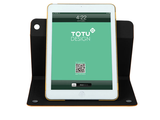 Чехол Totu Design Kiss me Leather Case 360 для Apple iPad Air (черный, кожанный)