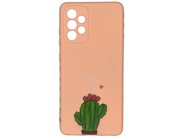 Чехол Yotrix ArtCase для Samsung Galaxy A33 (Hug Me Pink, гелевый)