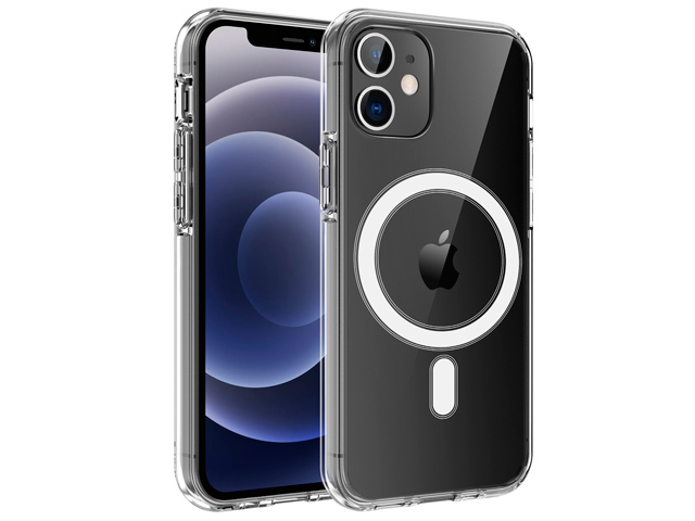 Чехол Yotrix Clear case для Apple iPhone 11 (прозрачный, гелевый, MagSafe)