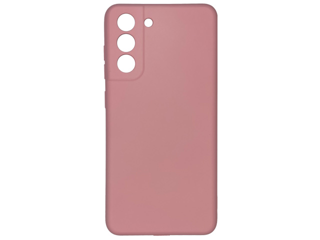 Чехол Yotrix LiquidSilicone Pro для Samsung Galaxy S21 FE (розовый, гелевый)