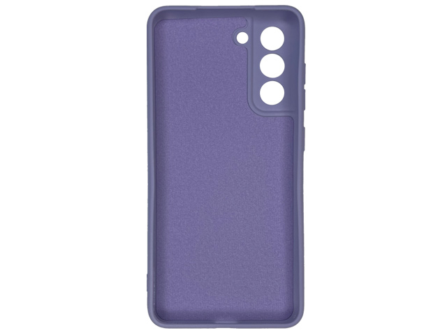 Чехол Yotrix LiquidSilicone Pro для Samsung Galaxy S21 FE (сиреневый, гелевый)