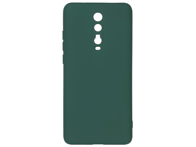 Чехол Yotrix LiquidSilicone Pro для Xiaomi Mi 9T (темно-зеленый, гелевый)