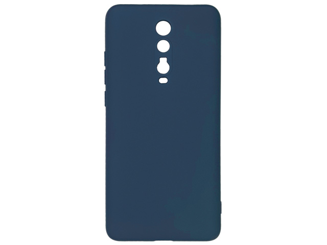 Чехол Yotrix LiquidSilicone Pro для Xiaomi Mi 9T (темно-синий, гелевый)