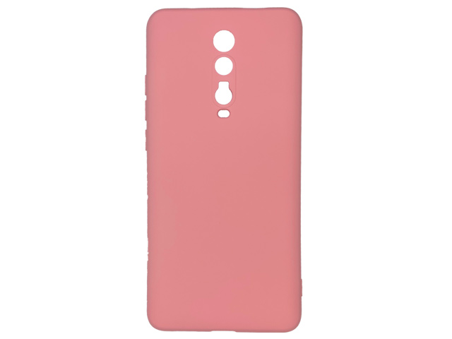 Чехол Yotrix LiquidSilicone Pro для Xiaomi Mi 9T (розовый, гелевый)
