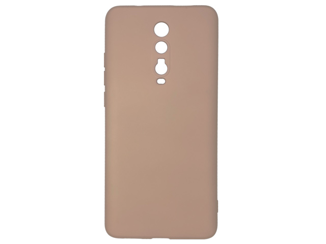 Чехол Yotrix LiquidSilicone Pro для Xiaomi Mi 9T (пудра, гелевый)
