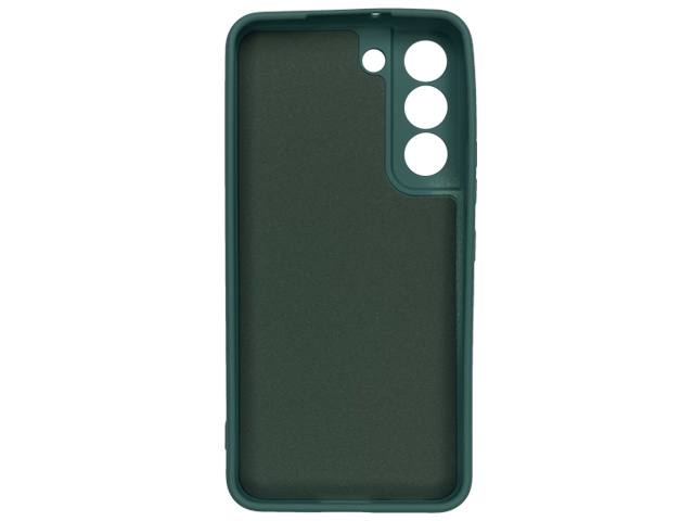 Чехол Yotrix LiquidSilicone Pro для Samsung Galaxy S22 (темно-зеленый, гелевый)