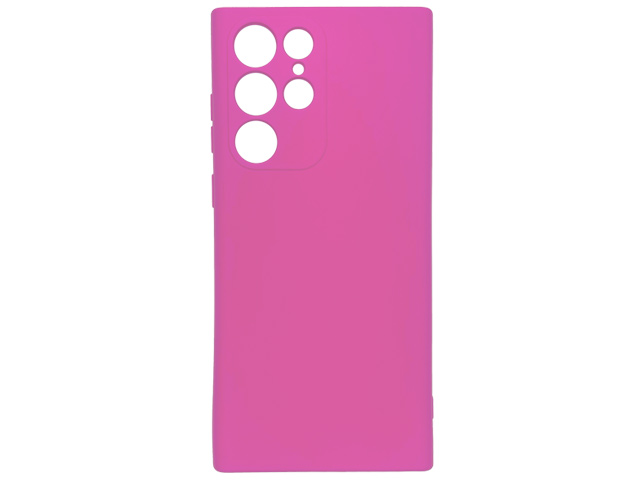 Чехол Yotrix LiquidSilicone Pro для Samsung Galaxy S22 ultra (розовый, гелевый)