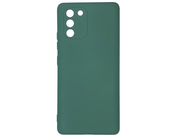 Чехол Yotrix LiquidSilicone Pro для Samsung Galaxy S10 lite 2020 (темно-зеленый, гелевый)