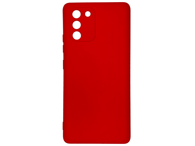 Чехол Yotrix LiquidSilicone Pro для Samsung Galaxy S10 lite 2020 (красный, гелевый)
