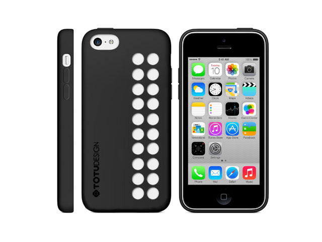 Чехол Totu Design Chocolate Case для Apple iPhone 5C (черный, силиконовый)