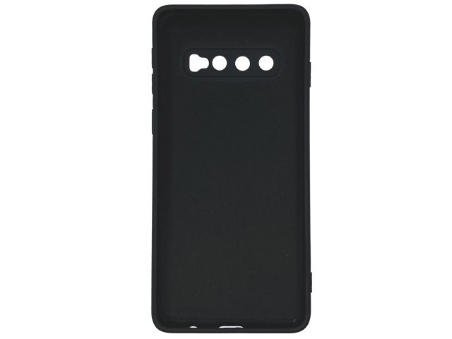 Чехол Yotrix LiquidSilicone Pro для Samsung Galaxy S10 plus (черный, гелевый)