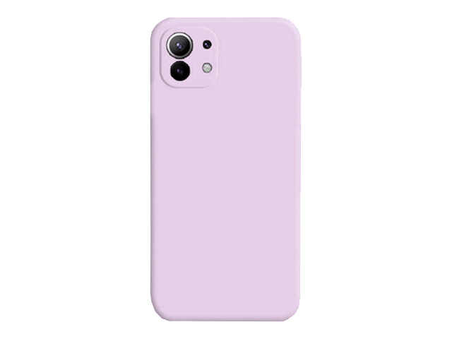 Чехол Yotrix LiquidSilicone Pro для Xiaomi Mi 11 lite (пудра, гелевый)