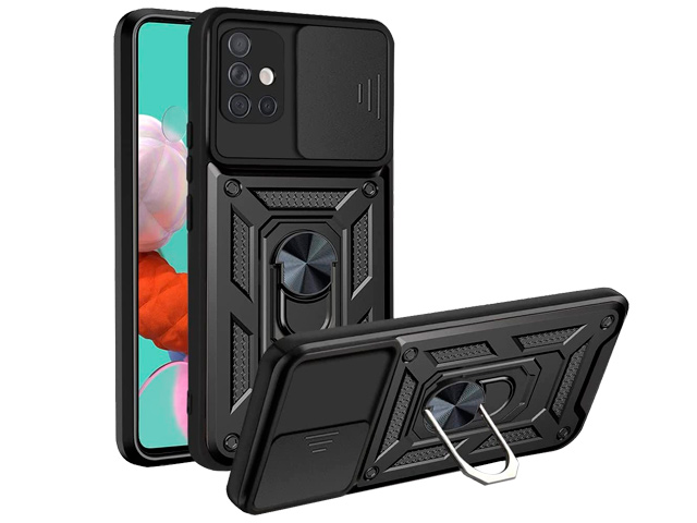 Чехол Yotrix Defense Pro для Samsung Galaxy A51 (черный, гелевый/пластиковый)
