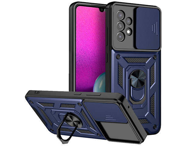 Чехол Yotrix Defense Pro для Samsung Galaxy A33 (темно-синий, гелевый/пластиковый)