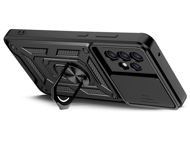Чехол Yotrix Defense Pro для Samsung Galaxy A73 (черный, гелевый/пластиковый)