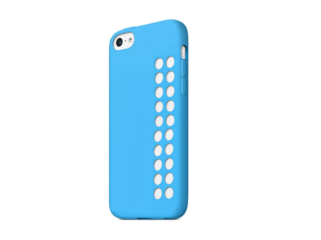 Чехол Totu Design Chocolate Case для Apple iPhone 5C (голубой, силиконовый)