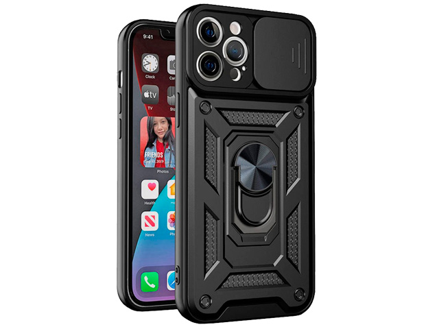 Чехол Yotrix Defense Pro для Apple iPhone 13 pro max (черный, гелевый/пластиковый)