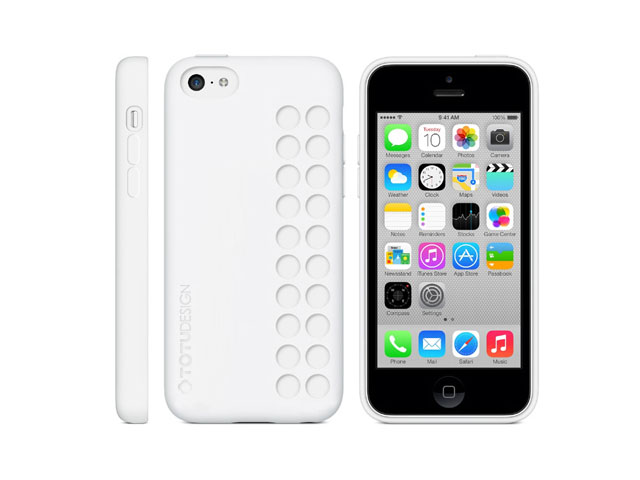 Чехол Totu Design Chocolate Case для Apple iPhone 5C (белый, силиконовый)