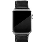 Ремешок для часов Coblue Leather Band для Apple Watch 42/44/45 мм (черный, кожаный)