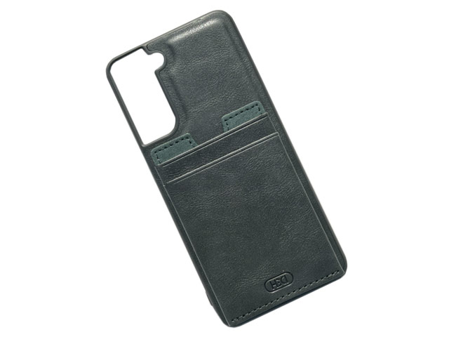 Чехол HDD Luxury Card Slot Case для Samsung Galaxy S22 plus (темно-зеленый, кожаный)