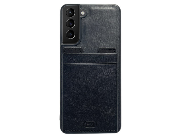Чехол HDD Luxury Card Slot Case для Samsung Galaxy S22 (черный, кожаный)