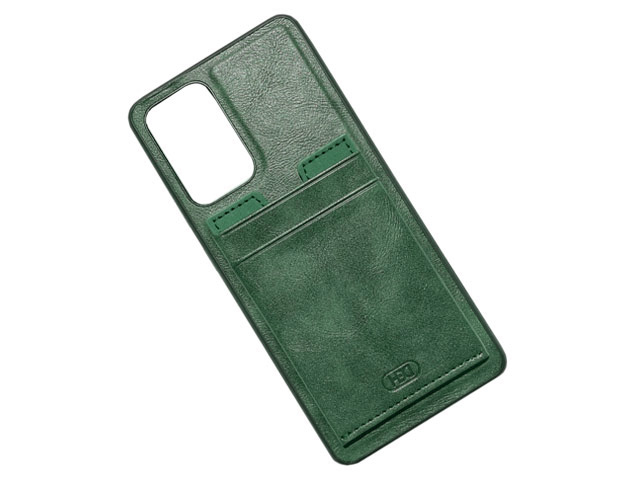 Чехол HDD Luxury Card Slot Case для Samsung Galaxy A33 (темно-зеленый, кожаный)