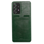 Чехол HDD Luxury Card Slot Case для Samsung Galaxy A53 (темно-зеленый, кожаный)