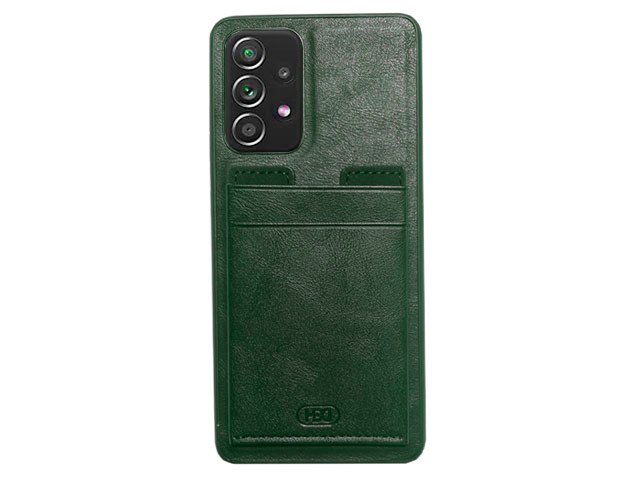 Чехол HDD Luxury Card Slot Case для Samsung Galaxy A53 (темно-зеленый, кожаный)