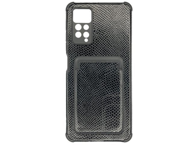 Чехол Yotrix SnapCase Holder для Xiaomi Redmi Note 11 pro (Black Snake, экокожа)