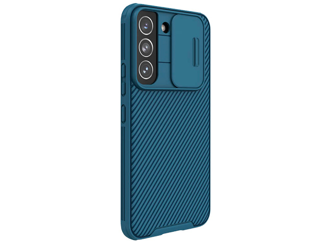 Чехол Nillkin CamShield Pro для Samsung Galaxy S22 (темно-синий, композитный)