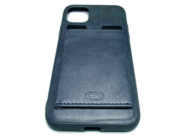 Чехол HDD Luxury Card Slot Case для Apple iPhone 11 (темно-синий, кожаный)