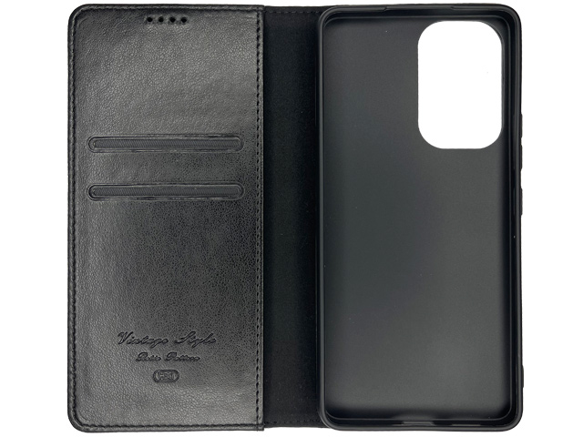 Чехол HDD Wallet Phone case для Samsung Galaxy A13 (черный, кожаный)