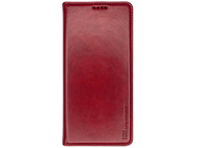 Чехол HDD Wallet Phone case для Apple iPhone 13 pro max (красный, кожаный)