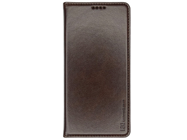 Чехол HDD Wallet Phone case для Apple iPhone 13 pro (темно-коричневый, кожаный)