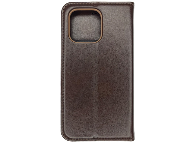 Чехол HDD Wallet Phone case для Apple iPhone 13 (темно-коричневый, кожаный)