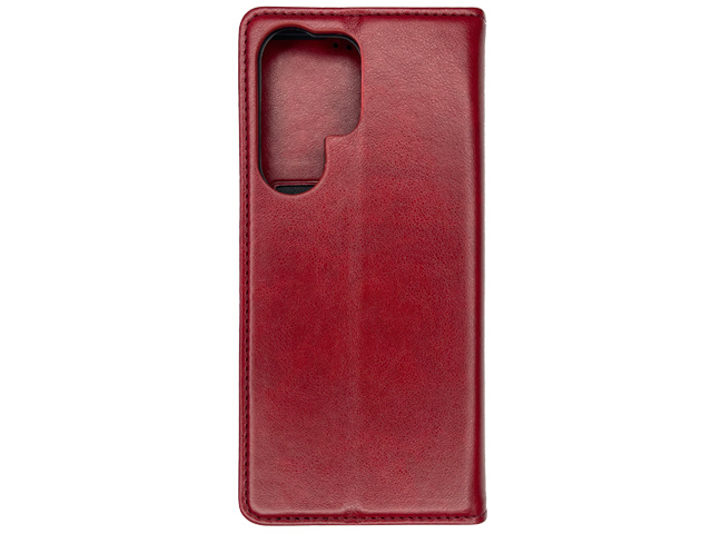 Чехол HDD Wallet Phone case для Samsung Galaxy S22 ultra (красный, кожаный)