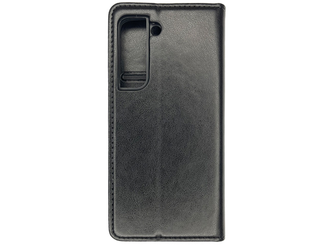 Чехол HDD Wallet Phone case для Samsung Galaxy S21 FE (черный, кожаный)