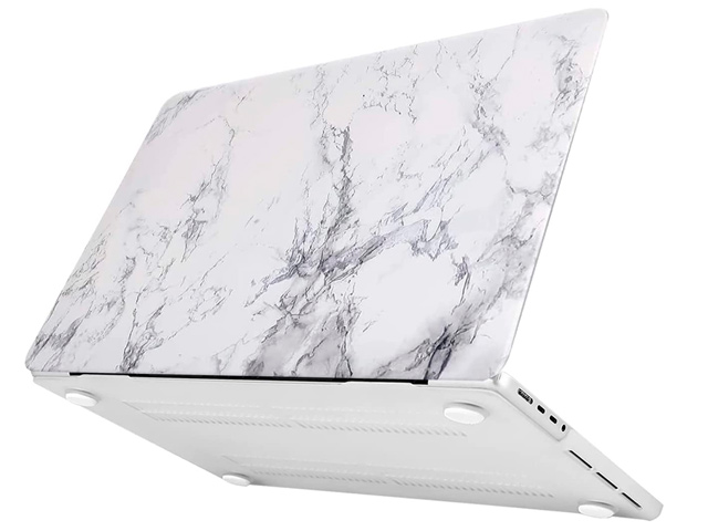 Чехол Yotrix HardCover для Apple MacBook Pro 16 (Marble White, матовый, пластиковый)