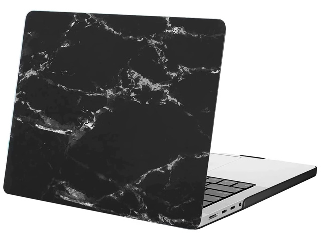 Чехол Yotrix HardCover для Apple MacBook Pro 16 (Marble Black, матовый, пластиковый)