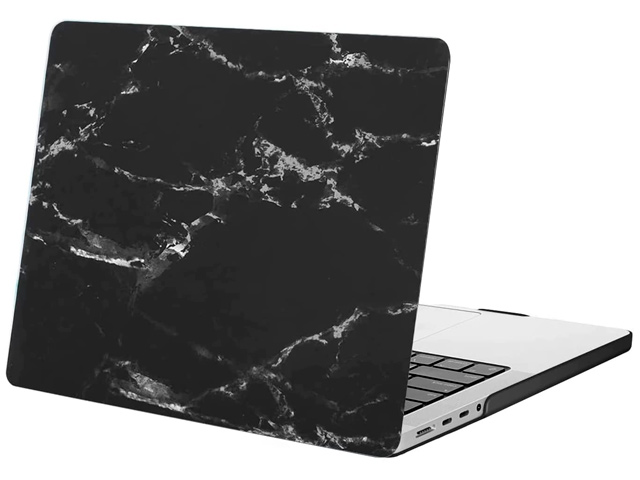 Чехол Yotrix HardCover для Apple MacBook Pro 14 (Marble Black, матовый, пластиковый)