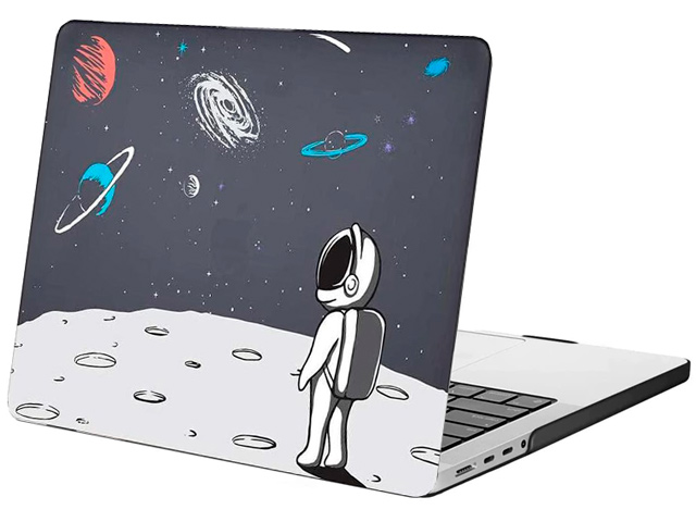 Чехол Yotrix HardCover для Apple MacBook Pro 14 (Astronaut on Moon, матовый, пластиковый)