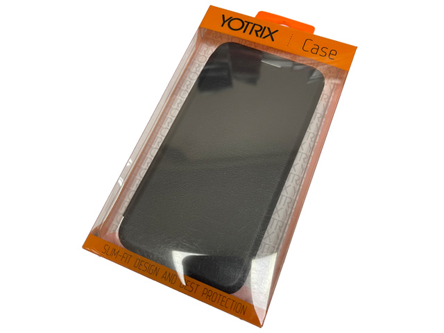 Чехол Yotrix FolioCase Plain для Xiaomi Redmi Note 11 pro (черный, винилискожа)