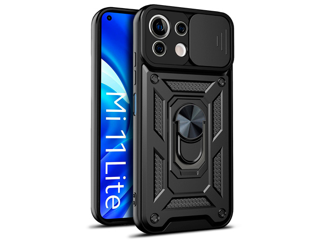 Чехол Yotrix Defense Pro для Xiaomi Mi 11 lite (черный, гелевый/пластиковый)