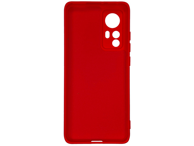 Чехол Yotrix LiquidSilicone Pro для Xiaomi Mi 12 lite (красный, гелевый)