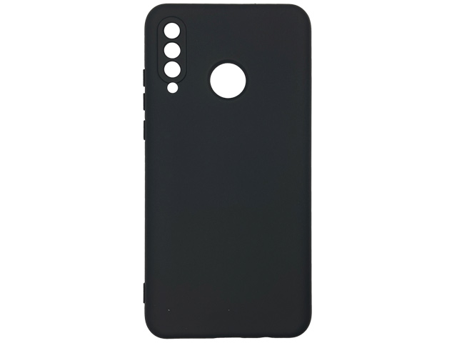 Чехол Yotrix LiquidSilicone Pro для Huawei P30 lite (черный, гелевый)